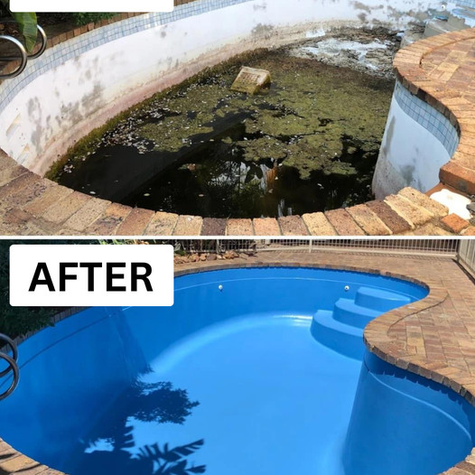 Blu Wtr Pools Before and After